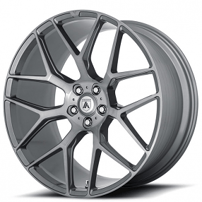 20" Staggered Asanti Wheels ABL-27 Dynasty Titanium Brushed Rims 