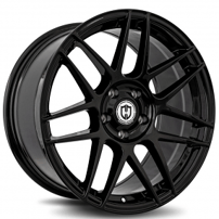 18" Curva Wheels CFF300 Gloss Black Flow Forged Rims 