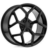 20" Staggered Performance Replicas Wheels PR126 Gloss Black Rims