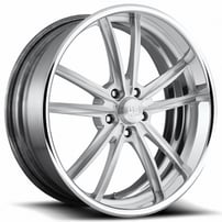 18" U.S. Mags Forged Wheels Bastille US387 Polished Vintage Forged 2-Piece Rims