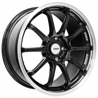 18" Bavar Racing BVR03 Gloss Black with Diamond Cut Lip Flow Formed Wheels (5x120/5x114/5x112, +15/30mm) 