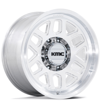 18" KMC Wheels KM451 Mesa Raw Machined Off-Road Monoblack Forged Rims