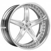 22" Staggered Snyper Forged Wheels Five-0 Brushed Rims