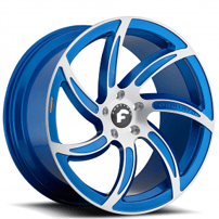 21" Staggered Forgiato Wheels Azioni-M Custom Color Machined Face Forged Rims