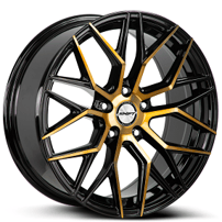 18" Shift Wheels Spring Black with Bronze Machined Face Rims 