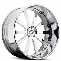 21" Staggered Forgiato Wheels Concavo Chrome Forged Rims