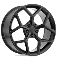 20" Staggered Performance Replicas Wheels PR126 Matte Black Rims