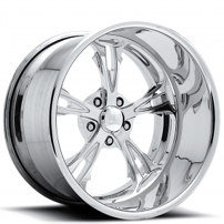 24" U.S. Mags Forged Wheels Cartel 5 US410 Polished Tuckin Series Rims