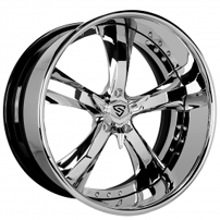 24" Snyper Forged Wheels Mach-5 Chrome High Polished Rims