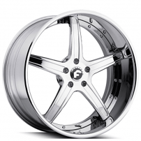 24" Forgiato Wheels Aggio-B Chrome Forged Rims