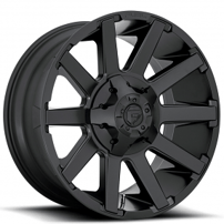 20" Fuel Wheels D437 Contra Matte Black Off-Road Rims