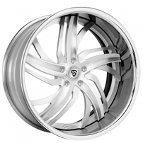 22" Staggered Snyper Forged Wheels Revel Brushed Rims