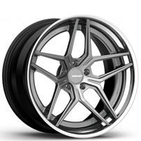 22" Staggered Variant Forged Wheels Designer CNT-3P+ Custom Finish Rims