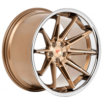 22" Ferrada Wheels CM2 Brushed Cobre with Chrome Lip Rims