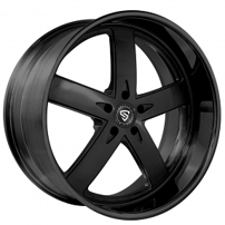 26" Snyper Forged Wheels Booya Full Black Rims