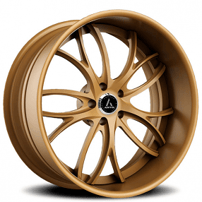 22" Artis Forged Wheels Biscayne Matte Bronze Rims