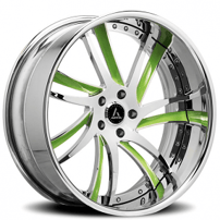 22" Artis Forged Wheels Profile Custom Face with Chrome Lip Rims