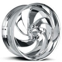 24" Strada Wheels Retro 6 Chrome Rims 