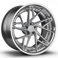 21" Staggered Rohana Forged Wheels RFG13 Custom Finish Rims