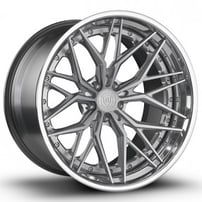 22" Staggered Rohana Forged Wheels RFG19 Custom Finish Rims