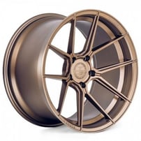 20" Staggered Ferrada Wheels F8-FR8 Matte Bronze Flow Formed Rims