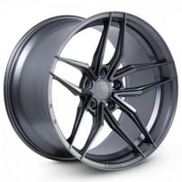 20" Staggered Ferrada Wheels F8-FR5 Matte Graphite Flow Formed Rims