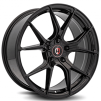 20" Curva Wheels C42 Gloss Black Rims