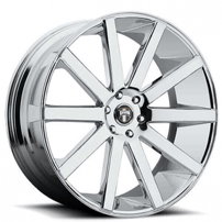 22" Dub Wheels Shot Calla S120 Chrome Rims 