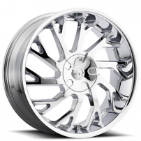 20" VCT Wheels V77 Chrome Huge Size Lip Rims 