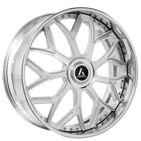 21" Staggered Artis Forged Wheels Bulgari Brushed XL Floating Cap Rims 