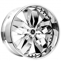 21" Staggered Artis Forged Wheels Krystal Chrome Rims