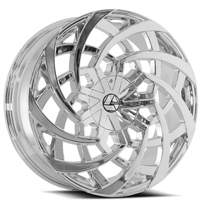 22x8.5" Azara Wheels AZA-521 Chrome Rims