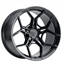 20" Blaque Diamond Wheels BD-F25 Gloss Black Flow Forged Rims 