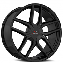 22x8.5" Cavallo Wheels CLV-55 Gloss Black Rims