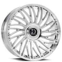 24" Dolce Luxury Wheels Sesto Chrome Floating Cap Rims