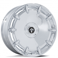 24" Staggered Dub Wheels Cheef DC271 Chrome Rims