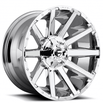 20" Fuel Wheels D614 Contra Chrome Off-Road Rims 