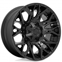 22" Fuel Wheels D772 Twitch Blackout Crossover Rims