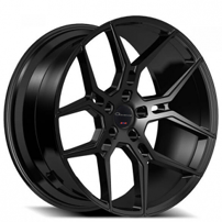 24" Giovanna Wheels Haleb Black Rims