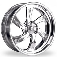 20" Intro Wheels Radicalli Exposed 6 Polished Welded Billet Rims