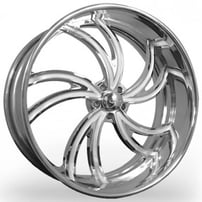 19" Intro Wheels Spyder Exposed 5 Polished Welded Billet Rims