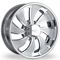 28" Intro Wheels Twisted Vista HD8 Polished Welded Billet Rims