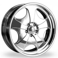 19" Intro Wheels Webspoke Exposed 5 Polished Welded Billet Rims