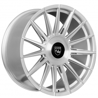 24" Staggered Lexani Wheels Lotus-XL Silver Machined Rims