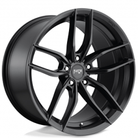 20" Staggered Niche Wheels M203 Vosso Matte Black Rims