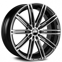 18" NS Wheels Tuner NS1601 Black Machined Rims