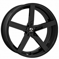 22x8.5" Ravetti Wheels M1 Full Gloss Black Rims