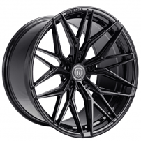 20" Staggered Rohana Wheels RFX17 Gloss Black Flow Formed Rims