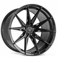 20" Staggered Rohana Wheels RFX13 Gloss Black Flow Formed Rims