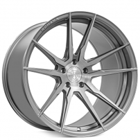 19" Rohana Wheels RFX2 Brushed Titanium Flow Formed Rims